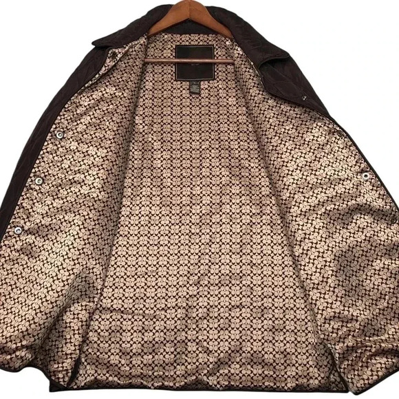 Coach Brown Diamond Quilted with Signature C Lining Jacket - Picture 9 of 12